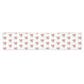 かわいいロビンの鳥の漫画 ショートテーブルランナー (横)