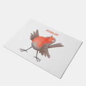 かわいいロビンの鳥の漫画 ドアマット (アングル)