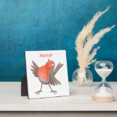 かわいいロビンの鳥の漫画 フォトプラーク (インサイチュ)