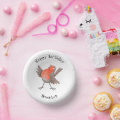 かわいいロビンの鳥の漫画 ペーパーボウル (パーティー)