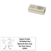 かわいいロビンの鳥の漫画 ラバースタンプ (押印)