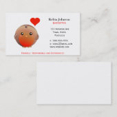 かわいいロビンの鳥の育児/アニマル・ケア 名刺 (正面/裏面)