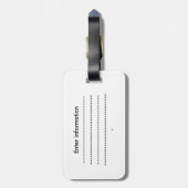 かわいいロブスター航海のビーチラゲージタグ ラゲッジタグ (裏面縦)