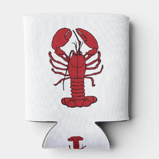 かわいいロブスター航海のビーチ缶クーラー 缶クーラー (裏面)