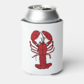 かわいいロブスター航海のビーチ缶クーラー 缶クーラー (缶裏面)