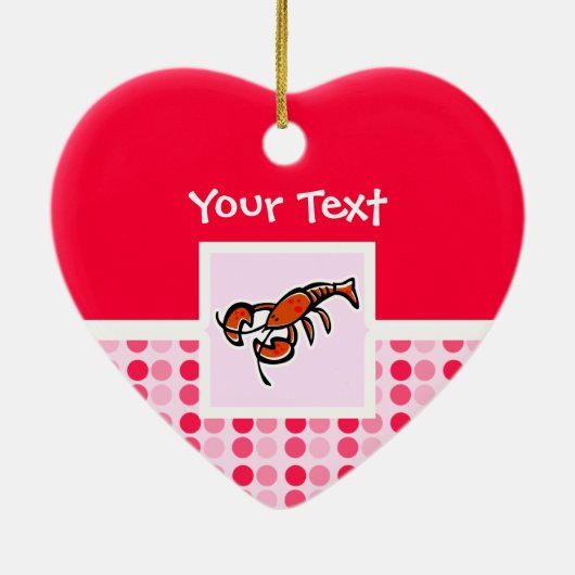 かわいいロブスター セラミックオーナメント (裏面)