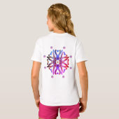 かわいいロボットが楽しいアートTシャツ Tシャツ (裏面フル)