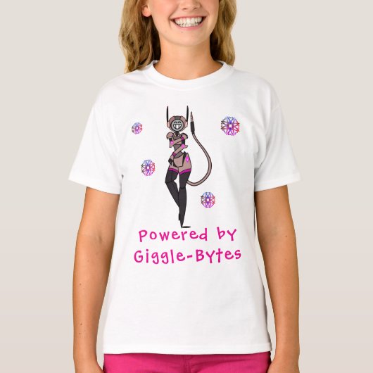 かわいいロボットが楽しいアートTシャツ Tシャツ (正面)