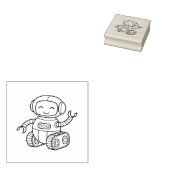 かわいいロボットが私を彩る ラバースタンプ (押印)