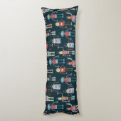 かわいいロボットたちダーク ボディピロー (裏面 (縦))