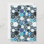 かわいいロボットのテーマの招待状 招待状 (裏面)