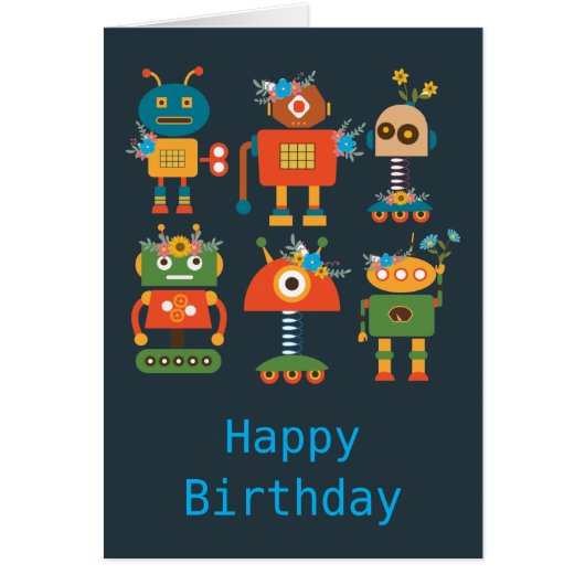 かわいいロボットの子供たちのデザイン (正面)