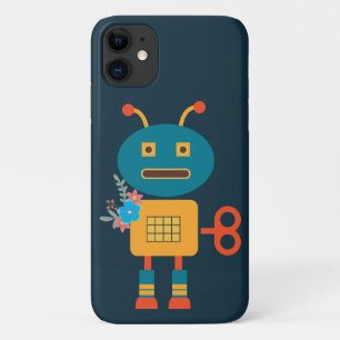 かわいいロボットの子供たちのデザイン iPhone 11 ケース