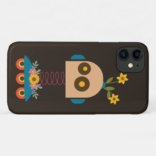 かわいいロボットの子供たちのデザイン Case-Mate iPhoneケース (裏面(横))