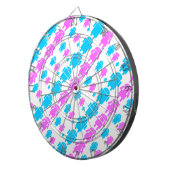 かわいいロボットの家族柄 ダーツボード (正面右)