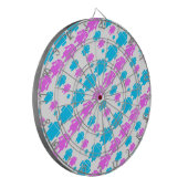 かわいいロボットの家族柄 ダーツボード (正面左)