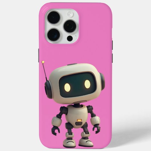 かわいいロボットの電話 Case-Mate iPhoneケース (裏面)