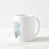 かわいいロボットイラストレーション コーヒーマグカップ (正面右)