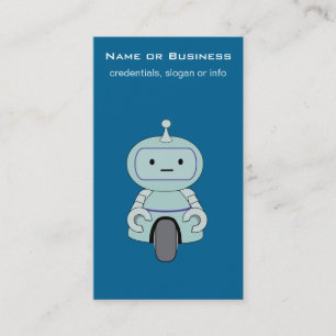 かわいいロボットイラストレーション 名刺
