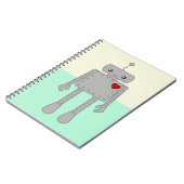 かわいいロボットノート ノートブック (左側)