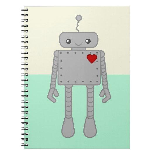 かわいいロボットノート ノートブック (正面)