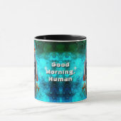 かわいいロボットレトロヴィンテージクールグッドモーニングヒト マグカップ (中央)