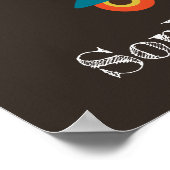 かわいいロボット子供用ガールームデザイン ポスター (角)