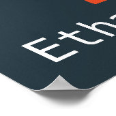 かわいいロボット子供用ルームデザイン ポスター (角)