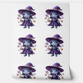 かわいいロボット魔女ガールかわいい未来的な魔女ホーム 壁紙