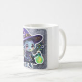 かわいいロボット魔女マグかわいいハロウィーンコーヒーカップ コーヒーマグカップ (正面右)
