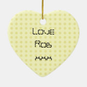 かわいいロボット セラミックオーナメント (裏面)