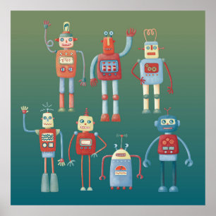 かわいいロボット ポスター