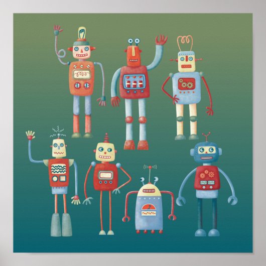 かわいいロボット ポスター (正面)