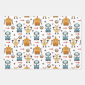 かわいいロボット ラッピングペーパーシート (正面2)