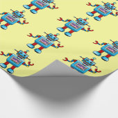 かわいいロボット ラッピングペーパー (角)