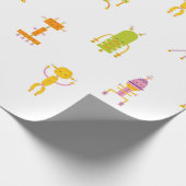 かわいいロボット ラッピングペーパー (角)