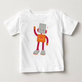 かわいいロボット、ロボ間抜けット、ロボおもしろいット、ロボット ベビーTシャツ