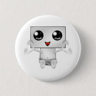 かわいいロボット 缶バッジ