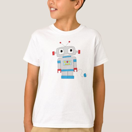 かわいいロボット Tシャツ (正面)