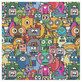 かわいいロボットXL ファブリック