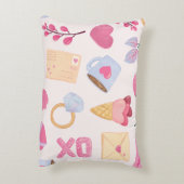 かわいいロマンチックなアクセント枕 アクセントクッション (裏面(縦))