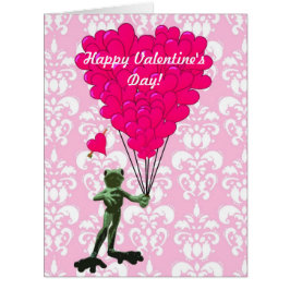 かわいいロマンチックなカエルのバレンタインデー