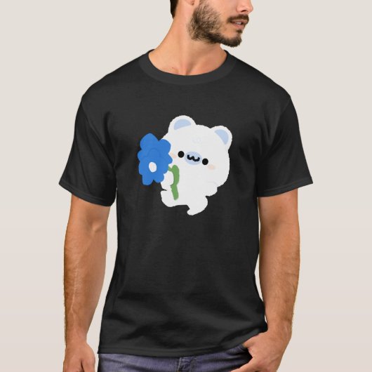 かわいいロマンチックなシロクマ Tシャツ (正面)