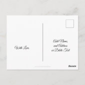 かわいいロマンチックなハートパターン ポストカード (裏面)