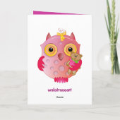 かわいいロマンチックなバレンタインデーの鳥のカード シーズンカード (裏面)