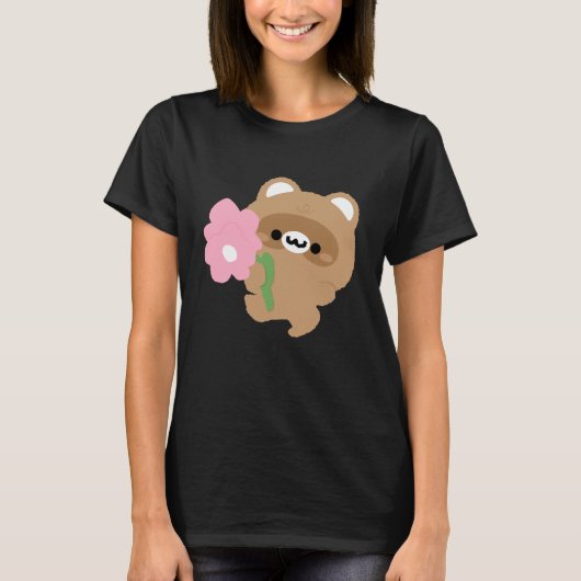 かわいいロマンチックなビーバー Tシャツ (正面)