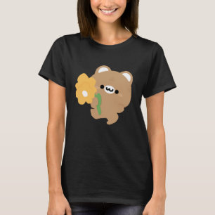 かわいいロマンチックなブラウンベア Tシャツ