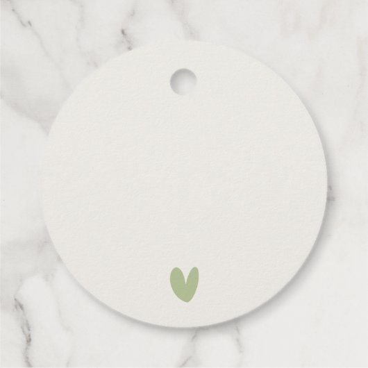 かわいいロマンチックな愛の鳥の植物性リース結婚ズ フェイバータグ (裏面)