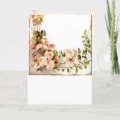 かわいいロマンチックな結婚式招待状の封印と送信 招待状 (裏面)