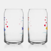 かわいいロマンチックな魚の名前をカスタムするとデート ガラス缶 (右)